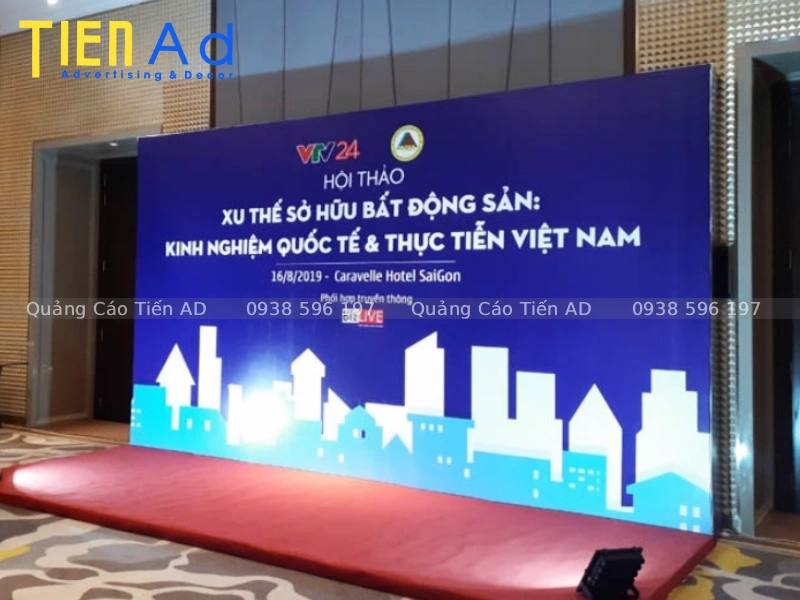 Giải pháp in backdrop khổ lớn cho chiến dịch quảng bá dự án
