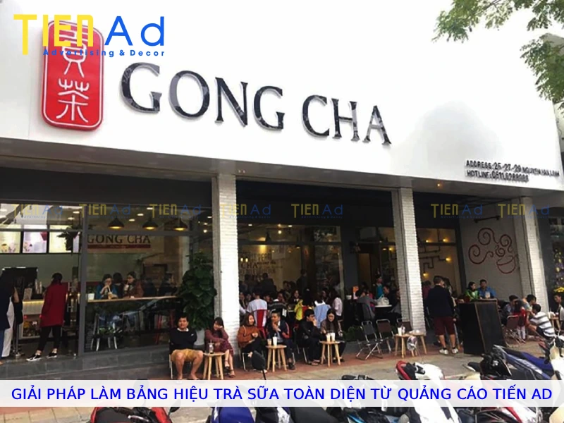 Giải pháp làm bảng hiệu trà sữa toàn diện từ Quảng Cáo Tiến AD