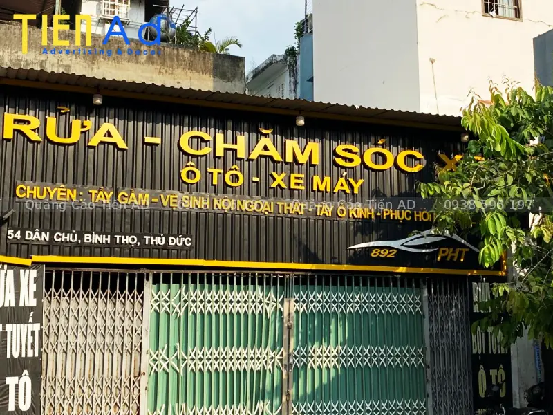 Gợi ý chất liệu bền đẹp làm bảng hiệu quảng cáo Thủ Đức