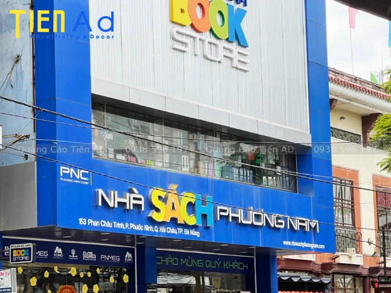Gợi ý phong cách bảng hiệu phù hợp cho nhà sách