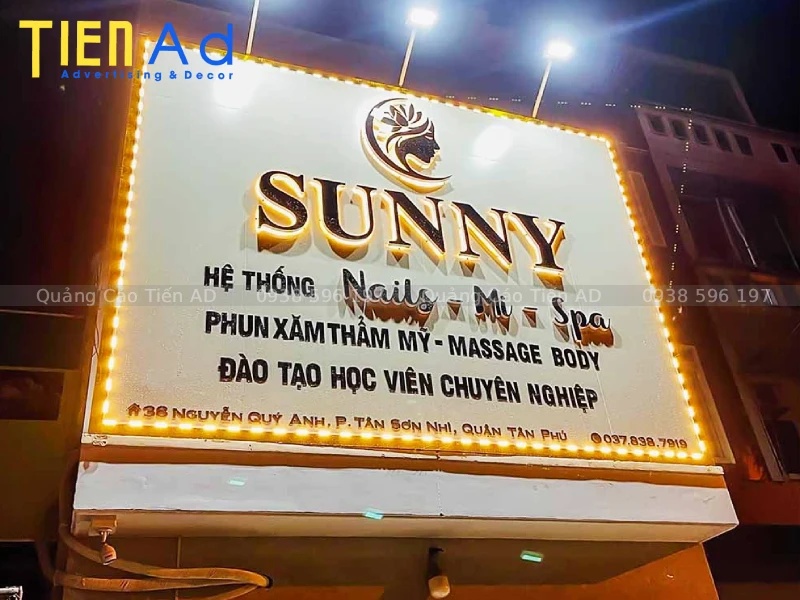 Gợi ý vật liệu bền đẹp tiết kiệm khi làm bảng hiệu quảng cáo Quận Tân Phú