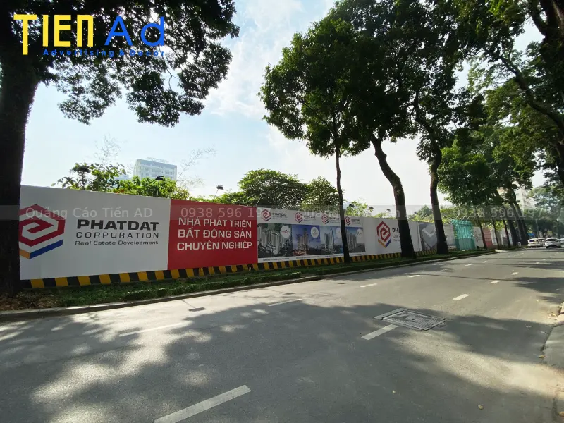 Hình ảnh hoàn thành hoarding hàng rào công trình dự án cho CĐT Phát Đạt - 1