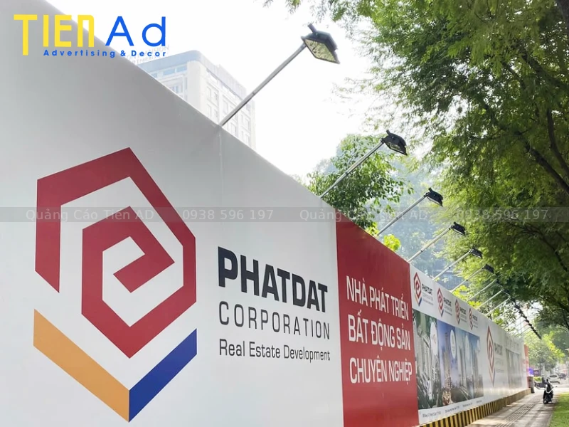 Hình ảnh hoàn thành hoarding hàng rào công trình dự án cho CĐT Phát Đạt - 2