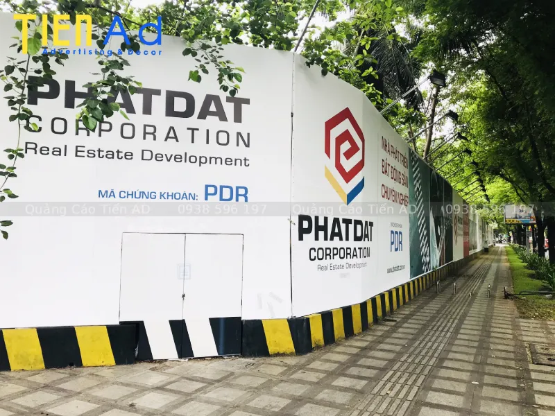 Hình ảnh hoàn thành hoarding hàng rào công trình dự án cho CĐT Phát Đạt - 3