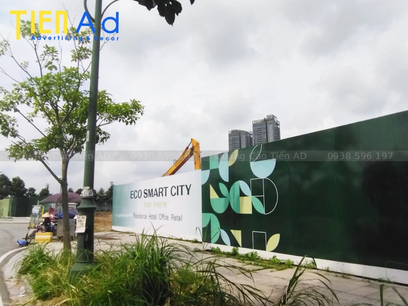 Hình ảnh hoàn thành thi công hoarding dự án Lotte Eco Smart City Thủ Thiêm - 2