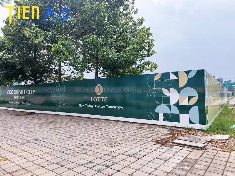 Hình ảnh hoàn thành thi công hoarding dự án Lotte Eco Smart City Thủ Thiêm - 3