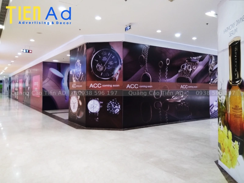 Hình ảnh hoàn thiện dự án hoarding trong tòa nhà, TTTM - 1