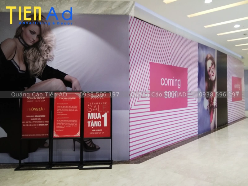 Hình ảnh hoàn thiện dự án hoarding trong tòa nhà, TTTM - 4
