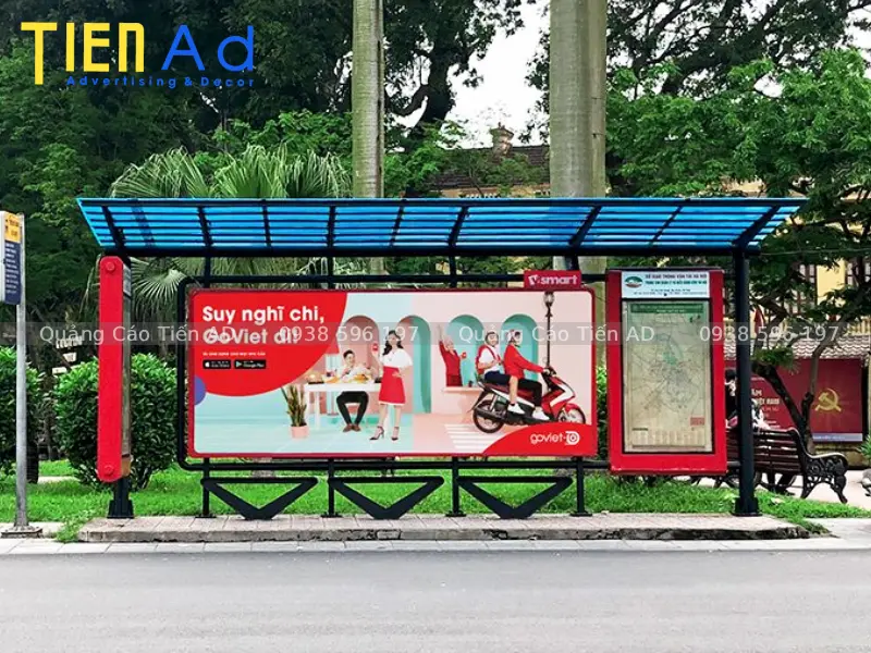 Hình ảnh quảng cáo trên nhà chờ xe buýt - 10