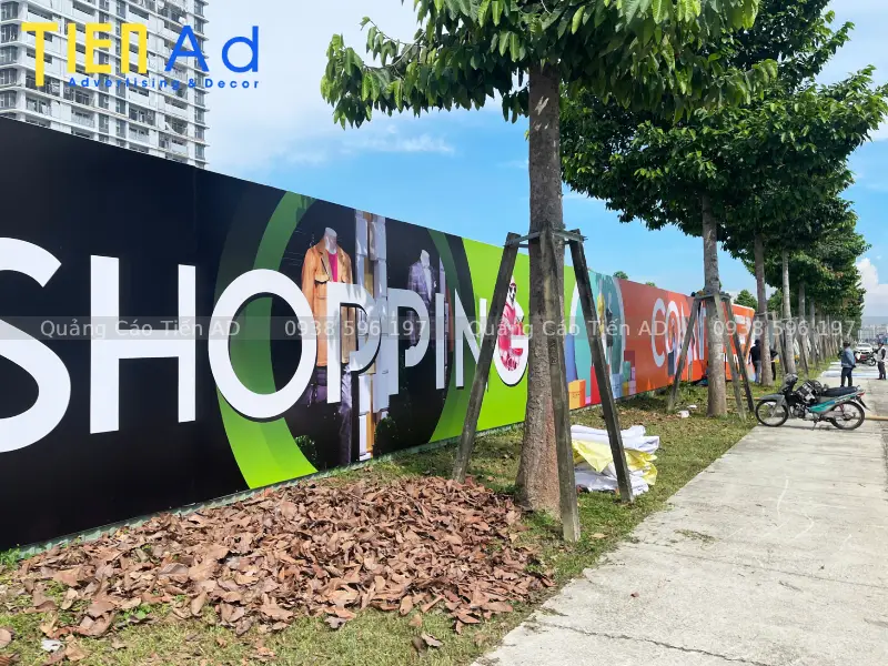 Hình ảnh thi công hoarding dự án Midori Park The Glory cho Becamex Tokyu