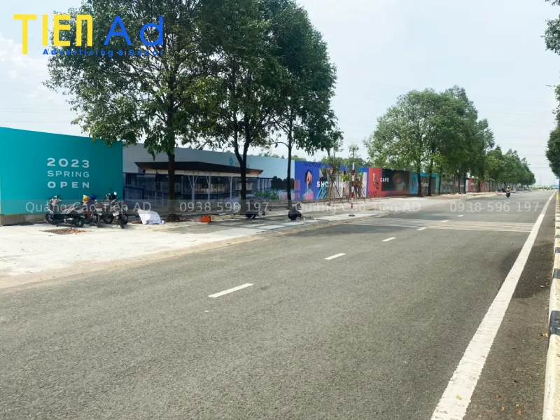 Hình ảnh thi công hoarding dự án Sora Garden SC cho Becamex Tokyu