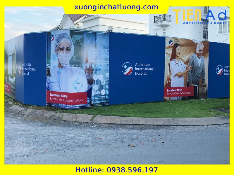 Hoàn thành hoarding cho Bệnh viện Quốc Tế Mỹ