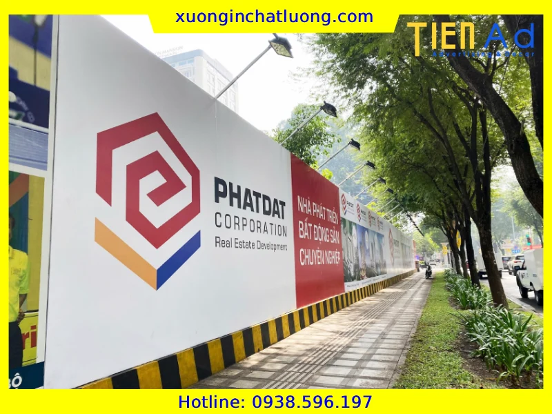 Hoàn thành hoarding hàng rào công trình dự án cho CĐT Phát Đạt