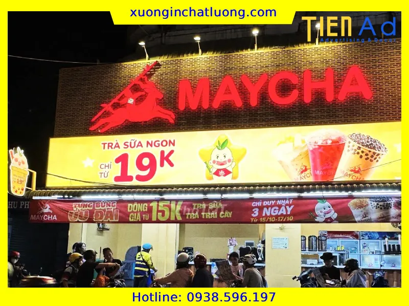Hộp Đèn Trà Sữa Trọn Gói Giá Rẻ Tại TP.HCM