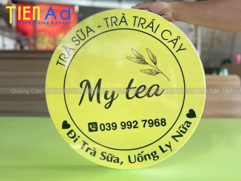 Hộp đèn trà sữa mica hút nổi lựa chọn hàng đầu cho các chuỗi cửa hàng