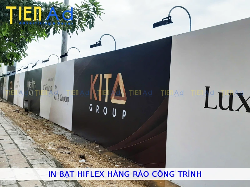 In bạt hiflex hàng rào công trình