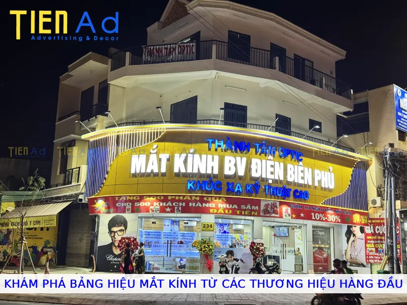 Khám phá bảng hiệu mắt kính từ các thương hiệu hàng đầu