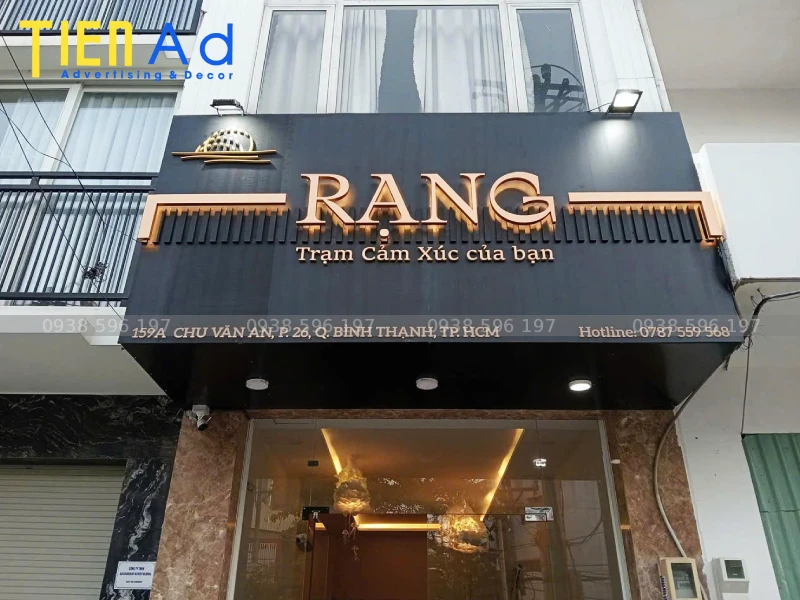 Kinh nghiệm 6 Chọn kích thước bảng hiệu hài hòa với mặt tiền