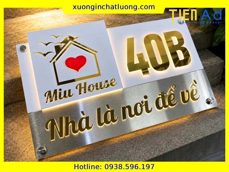Làm Bảng Số Nhà Theo Yêu Cầu, Giá Rẻ Tại TP.HCM