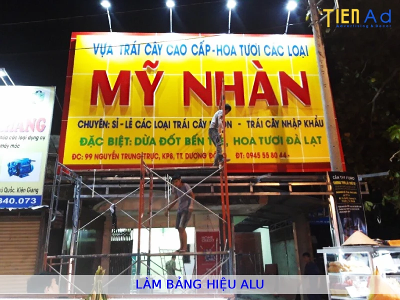 Làm bảng hiệu Alu 