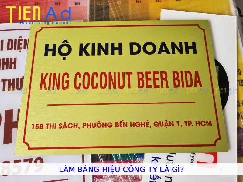 Làm bảng hiệu công ty là gì