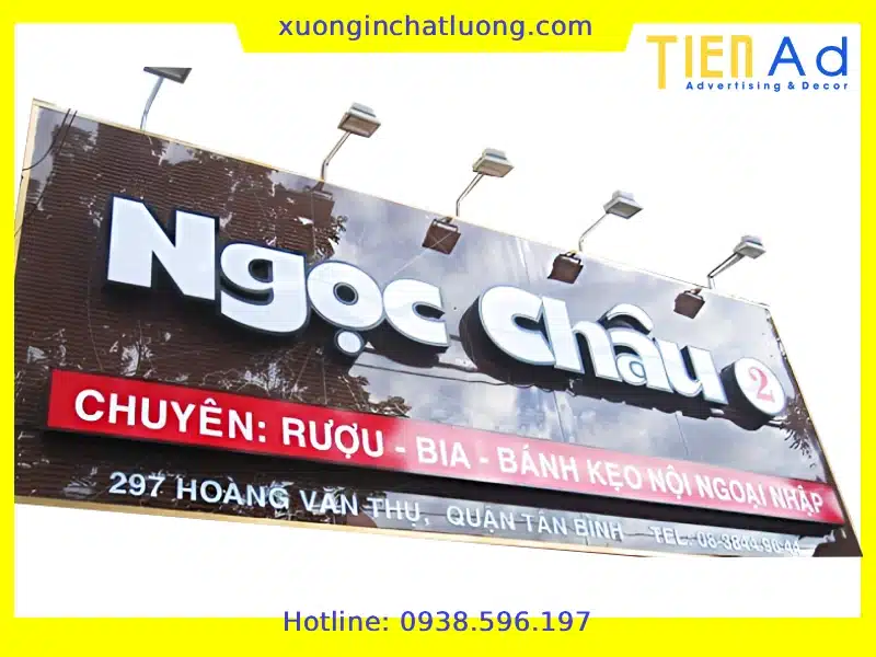Làm bảng hiệu mica giá rẻ tại TIẾN AD
