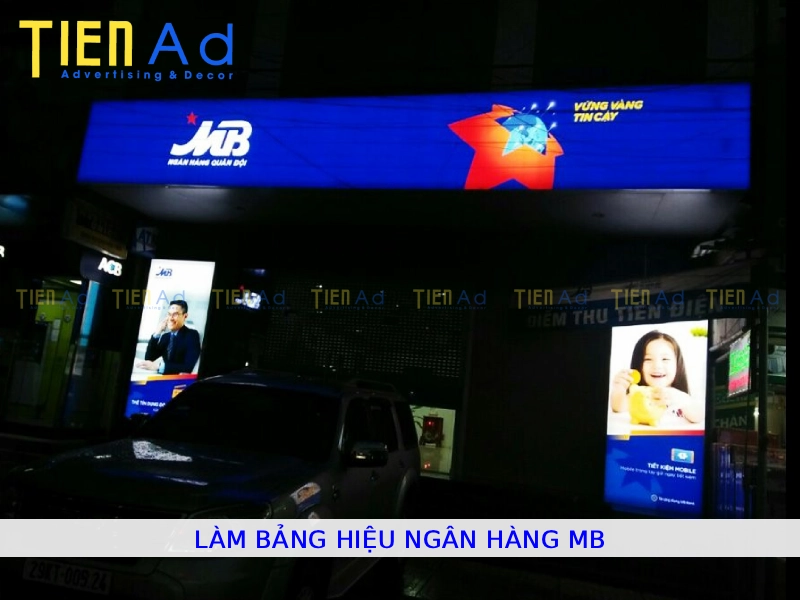 Làm bảng hiệu ngân hàng MB