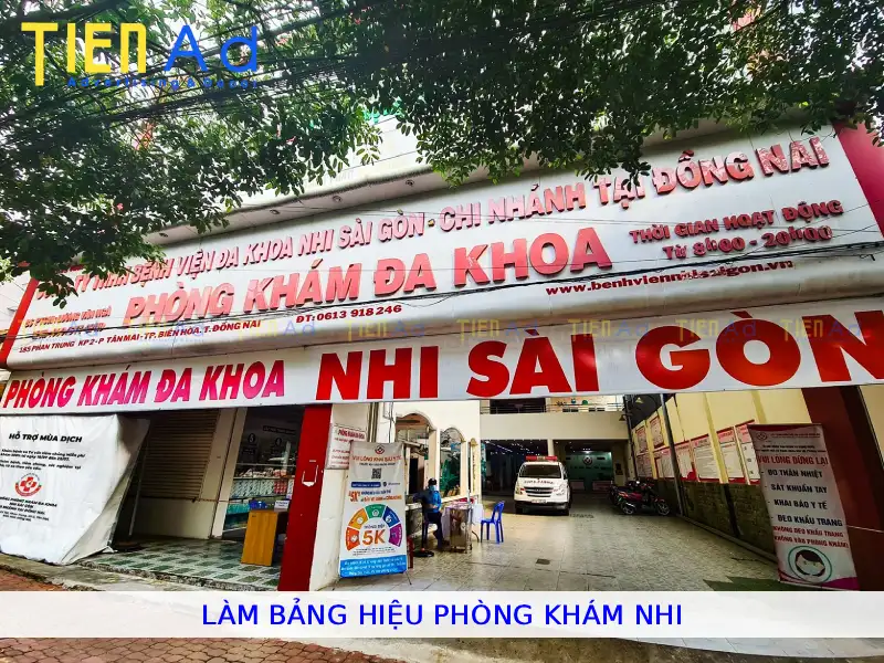 Làm bảng hiệu phòng khám nhi