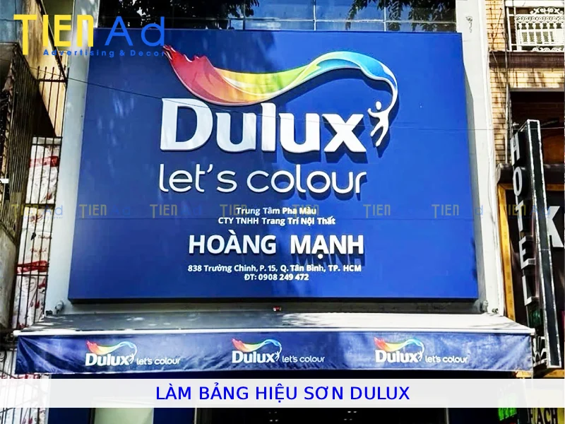 Làm bảng hiệu sơn Dulux