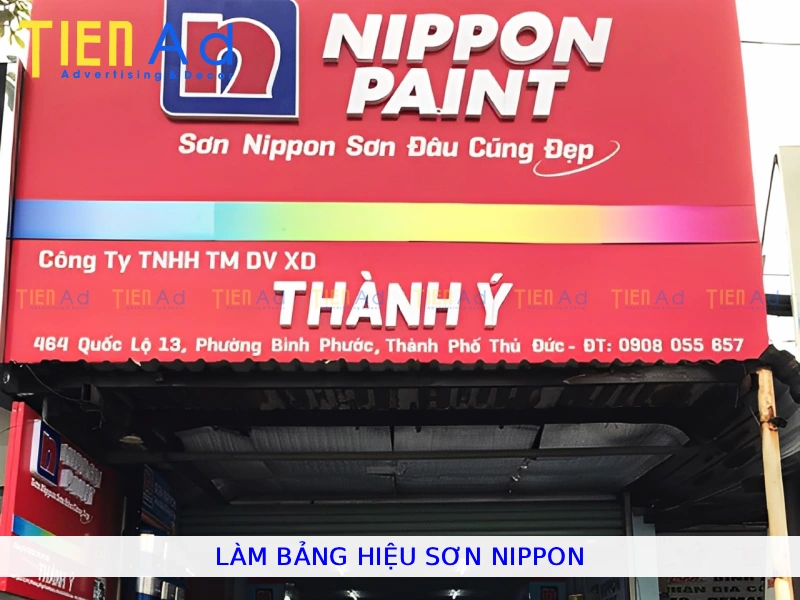 Làm bảng hiệu sơn Nippon