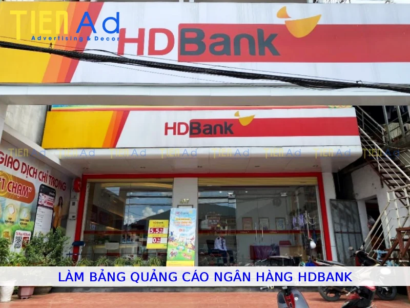 Làm bảng quảng cáo ngân hàng HDBank