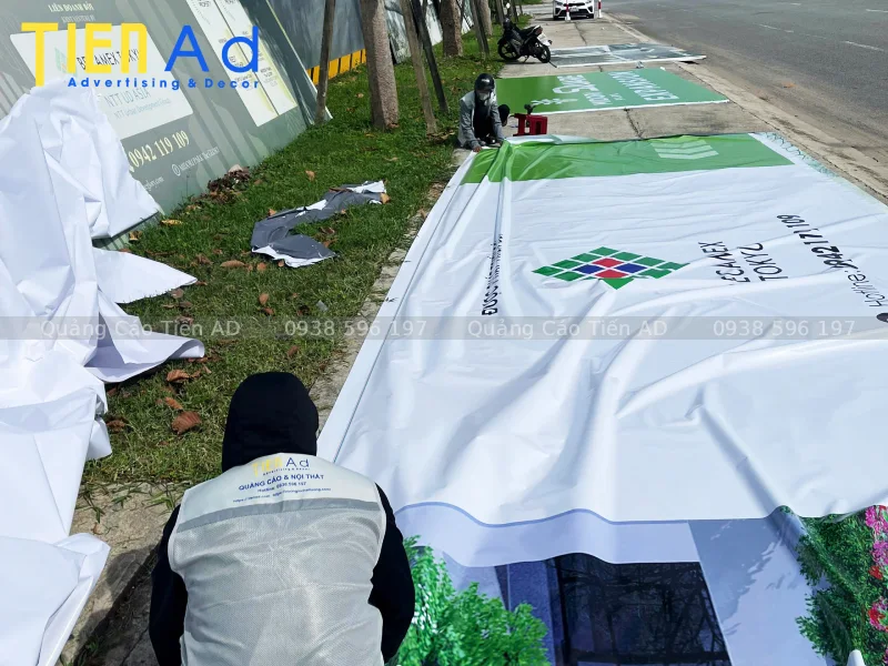 Làm hoarding dự án Midori Park The Glory cho Becamex Tokyu