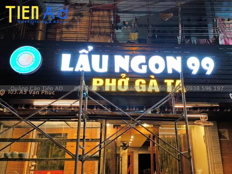 Lợi ích khi làm biển quảng cáo chữ nổi đèn LED