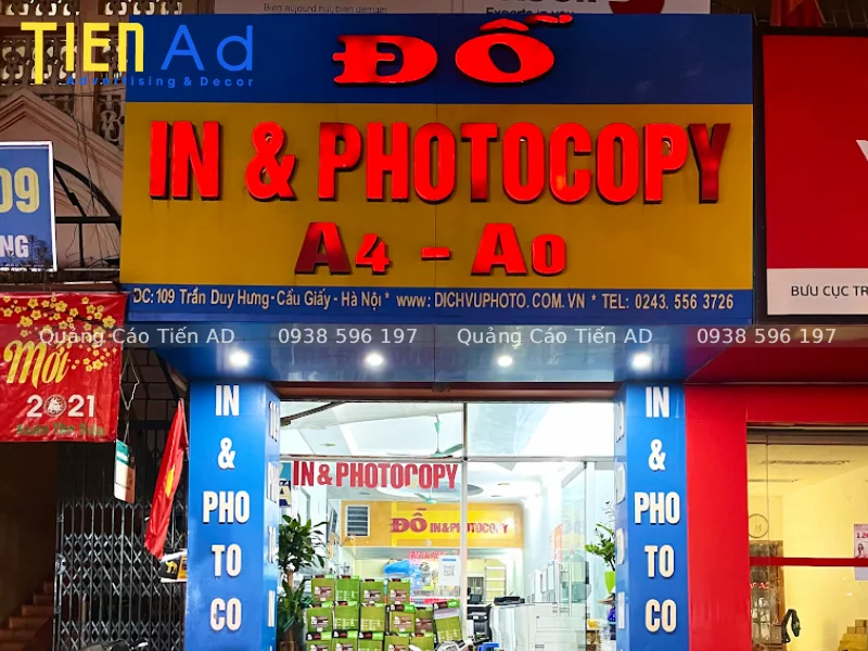 Lưu ý khi làm bảng hiệu photocopy