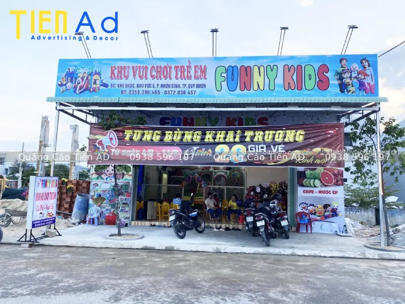 Lưu ý khi lựa chọn bảng hiệu khu vui chơi trẻ em