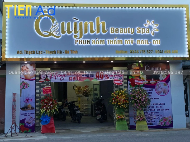 Lưu ý khi thiết kế bảng hiệu phun xăm thẩm mỹ