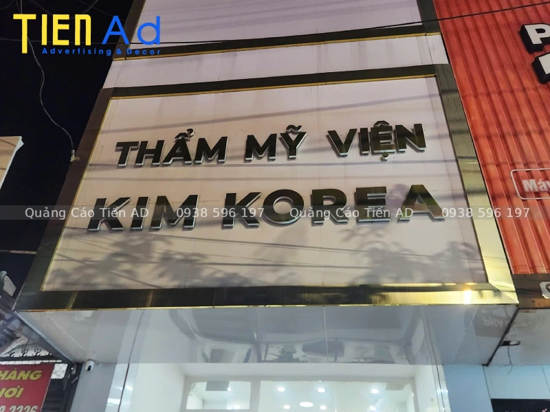 Lưu ý quan trọng khi thiết kế bảng hiệu thẩm mỹ viện