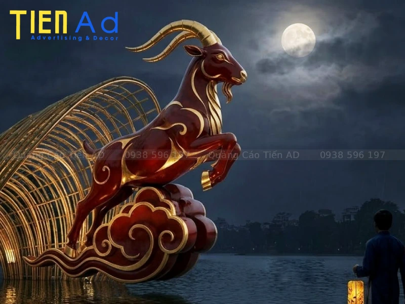 Lý do mô hình linh vật bằng composite xu hướng quảng cáo hiện đại