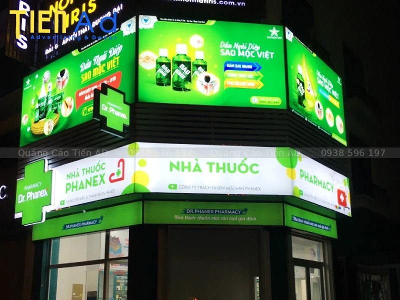Lý do vì sao nên làm hộp đèn quầy thuốc tây