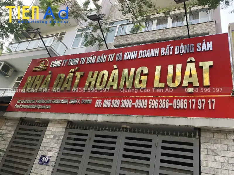 Mẫu bảng hiệu công ty bất động sản - 1