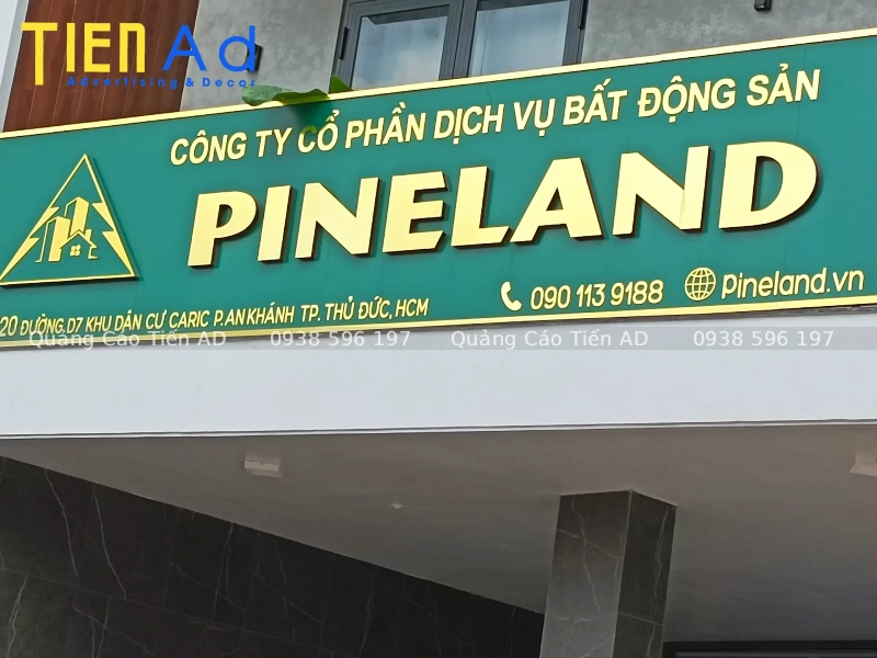 Mẫu bảng hiệu công ty bất động sản - 2