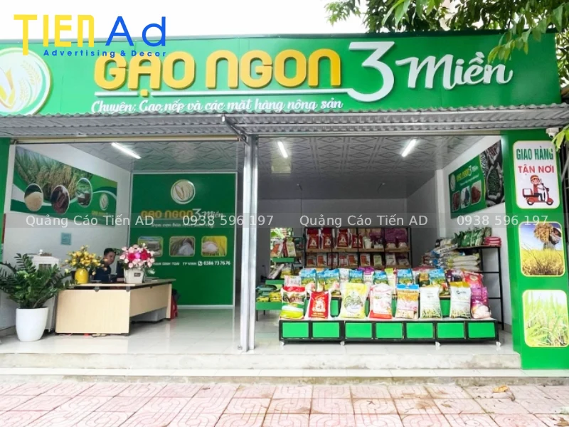 Mẫu bảng hiệu đại lý gạo - 1