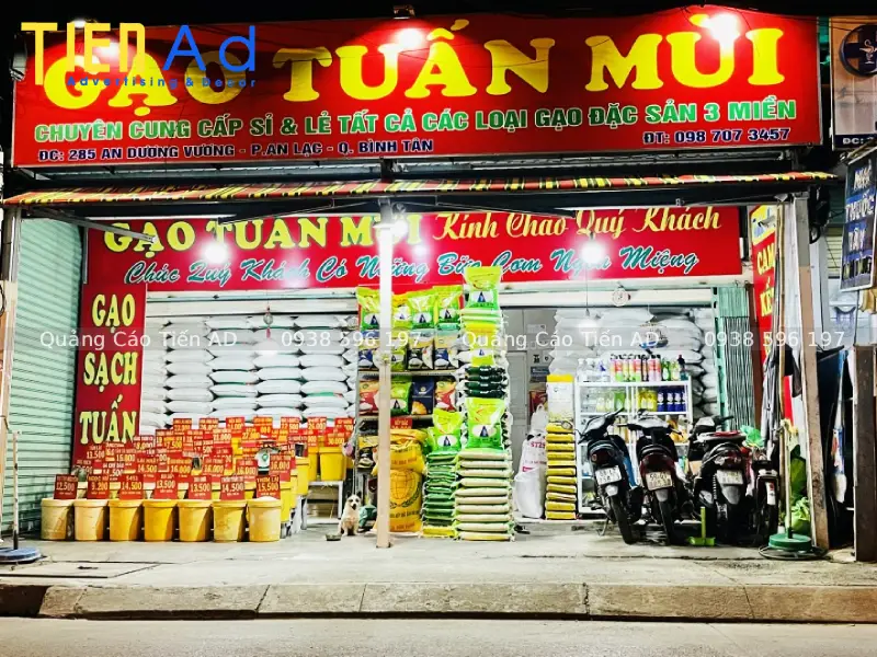 Mẫu bảng hiệu đại lý gạo - 2