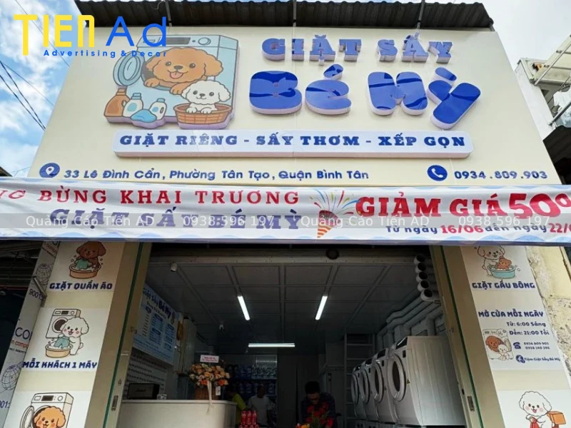 Mẫu bảng hiệu giặt sấy - 3