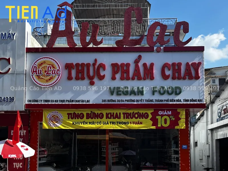 Mẫu bảng hiệu quán chay - 1