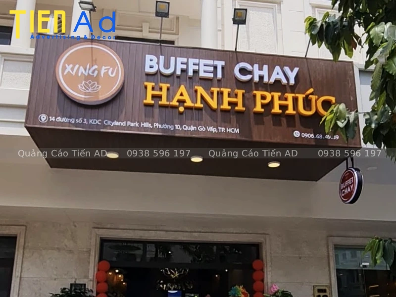 Mẫu bảng hiệu quán chay - 10