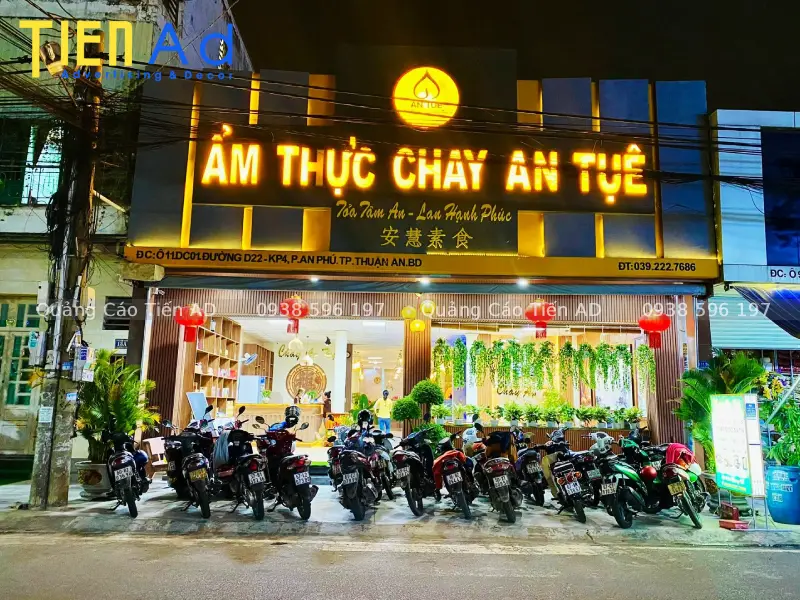 Mẫu bảng hiệu quán chay - 3