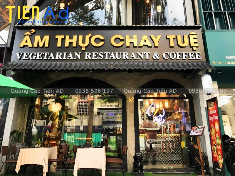 Mẫu bảng hiệu quán chay - 4