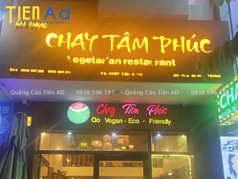 Mẫu bảng hiệu quán chay - 5