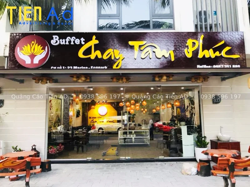 Mẫu bảng hiệu quán chay - 6